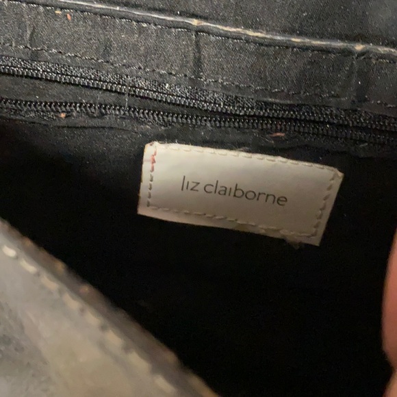 Liz Claiborne Vintage classic blk clutch purse - Picture 8 of 9